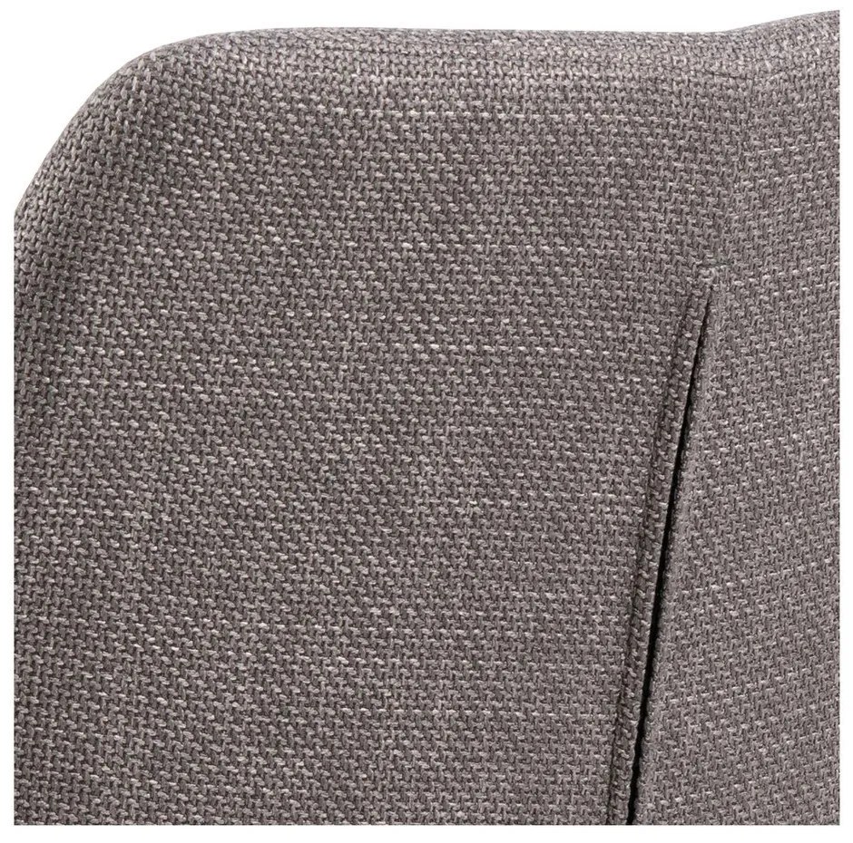 Светлосиви тапицирани трапезни столове в комплект с подлакътници 2 бр. Lizzy – Actona