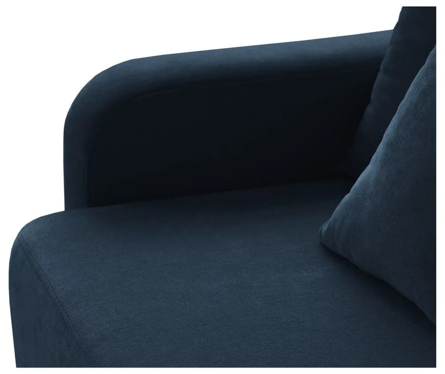 Тъмносин разтегателен диван с място за съхранение 231 cm Elen – Micadoni