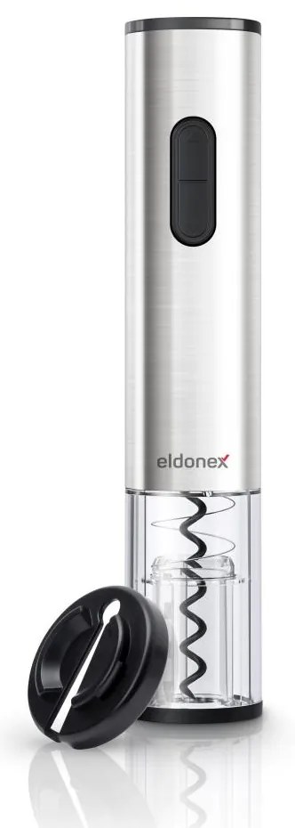 ELDONEX EWO-2200-SL - Електрическа отварачка за вино 4xAA матов хром