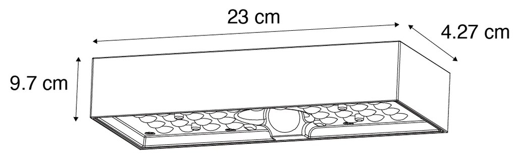 Външна стенна лампа черна с димираща светлина и сензор на слънчева енергия - Kayo