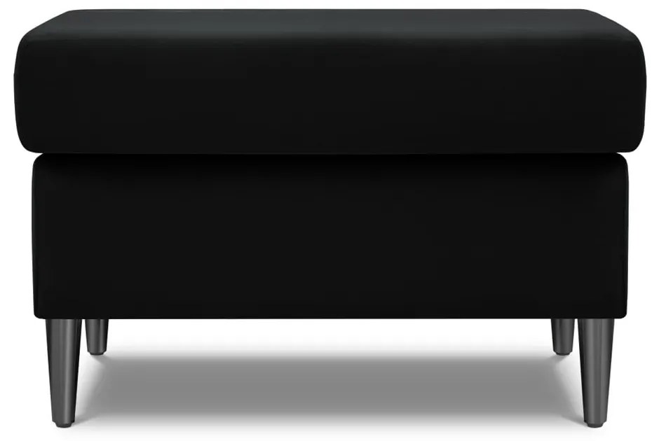 Черна кадифена табуретка Kyoto – Cosmopolitan Design