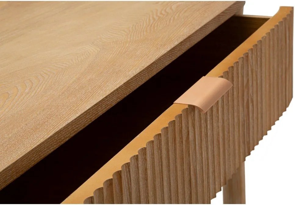 Конзолна маса от масивна ела в естествен цвят 40x110 cm Gothenburg – Mauro Ferretti