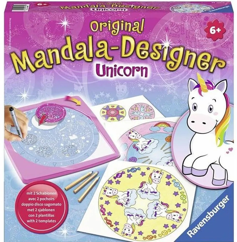 Картини за Оцветяване Ravensburger Design Unicorn Mandala