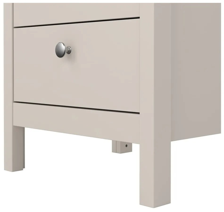 Сиво-бежово нощно шкафче Madrid – Tvilum