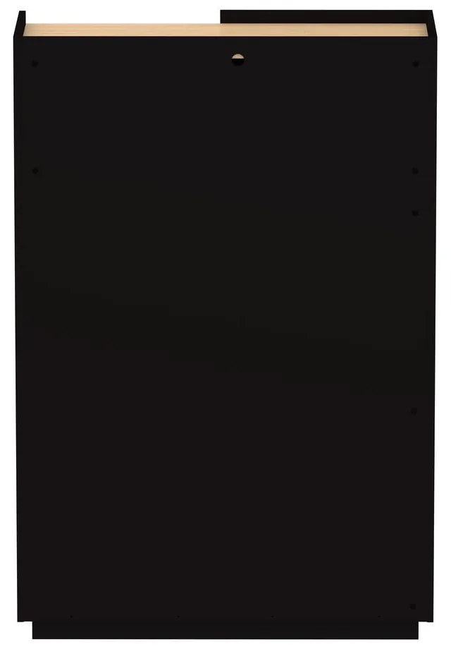 Черна матова етажерка 100x147 cm Nina - TemaHome