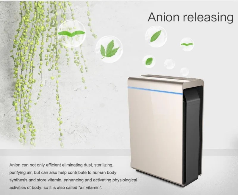 Пречиствател за въздух Attractive Oberon 350, 85W, За до 65 м2, 350 м3/ч, 3 скорости, WiFi, Йонизация, Интелигентни сензори, Дистанционно, Тъчскрийн, Бял/черен