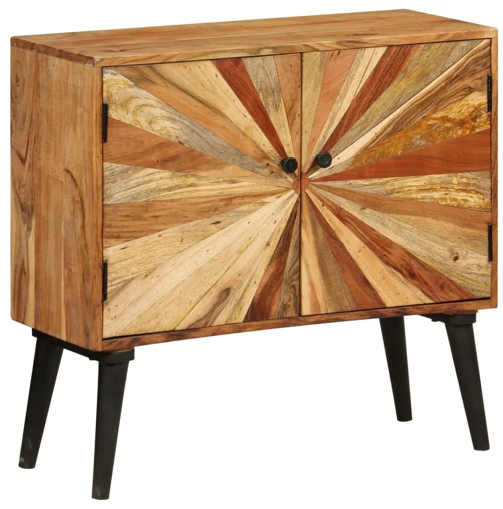 246166 vidaXL Скрин, мангово дърво масив, 85x30x75 см