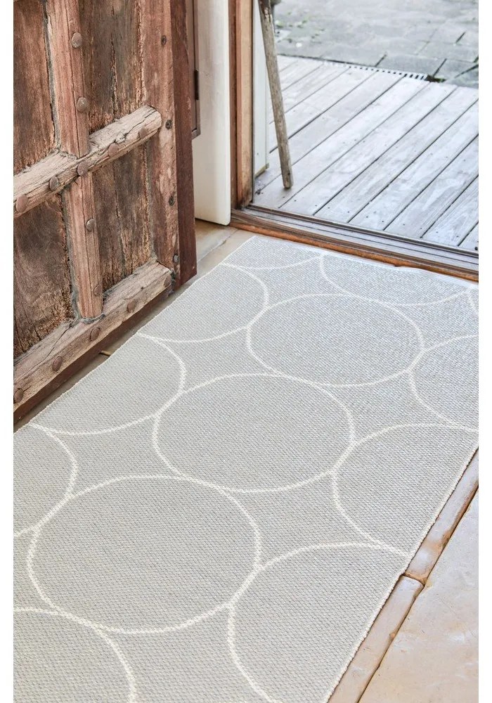 Кремав килим за открито и закрито 70x100 cm Boo Linen – Pappelina