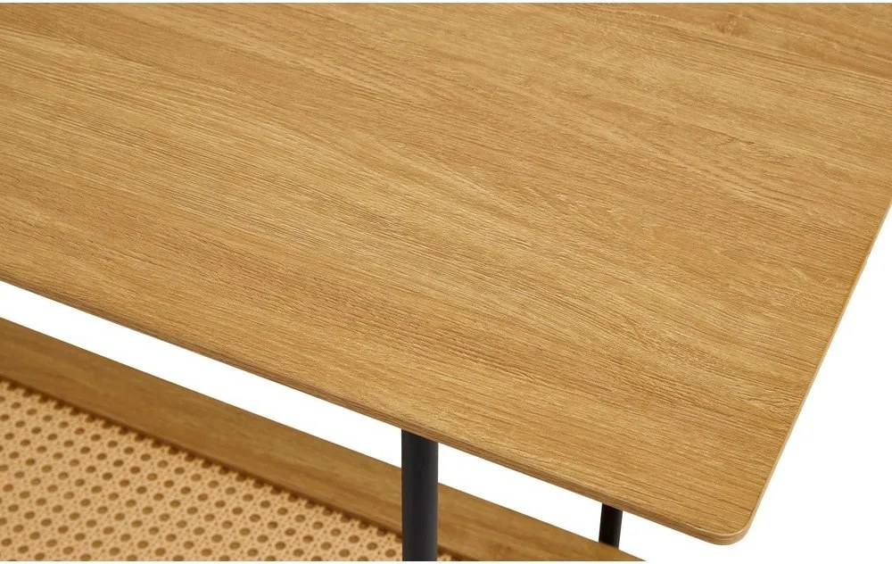 Конзолна маса от декор от дъб в естествен цвят 37x100 cm Pensacola – Unique Furniture