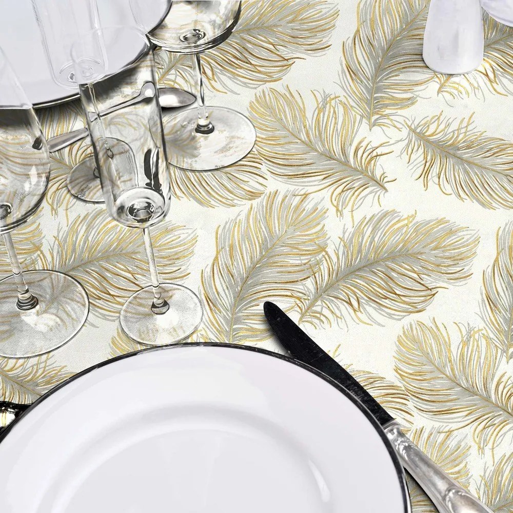 Покривка за маса ø 160 cm Plumina – douceur d'intérieur