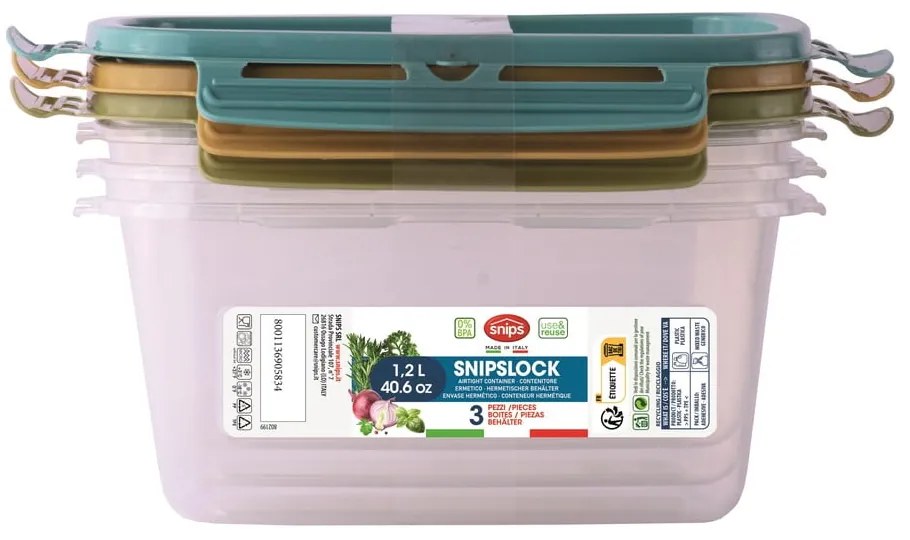 Кутии за храна 3 бр. Snipslock – Snips
