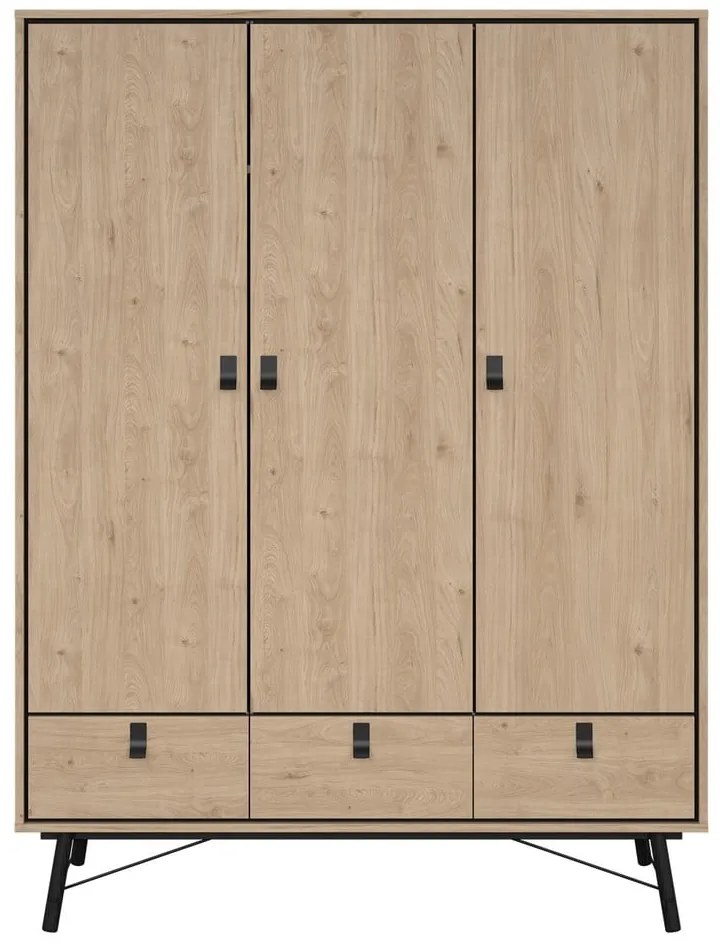 Гардероб с дъбов декор в естествен цвят 150x200 cm Ry - Tvilum