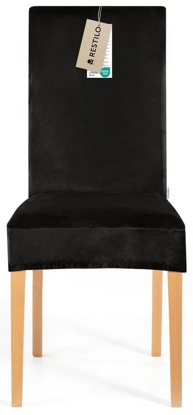 Черни ластични покривала за стол в комплект от 4 бр. 48 cm Sento – Restilo