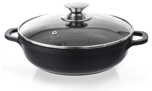 Касерола с незалепващо покритие Pfluon Granit със стъклен капак , ⌀ 28 cm Grande - Orion