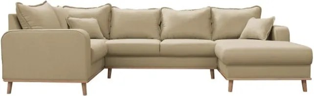 Бежов ъглов диван (десен ъгъл) Beata - Ropez