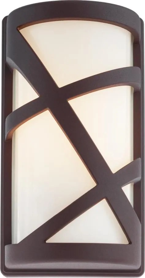 Redo 9097 - Външно стенно осветително тяло VORTEX 1xE27/42W/230V IP44 кафяво