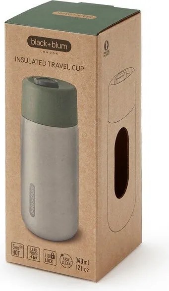 Термочаша от неръждаема стомана в сребрист цвят 340 ml – Black + Blum