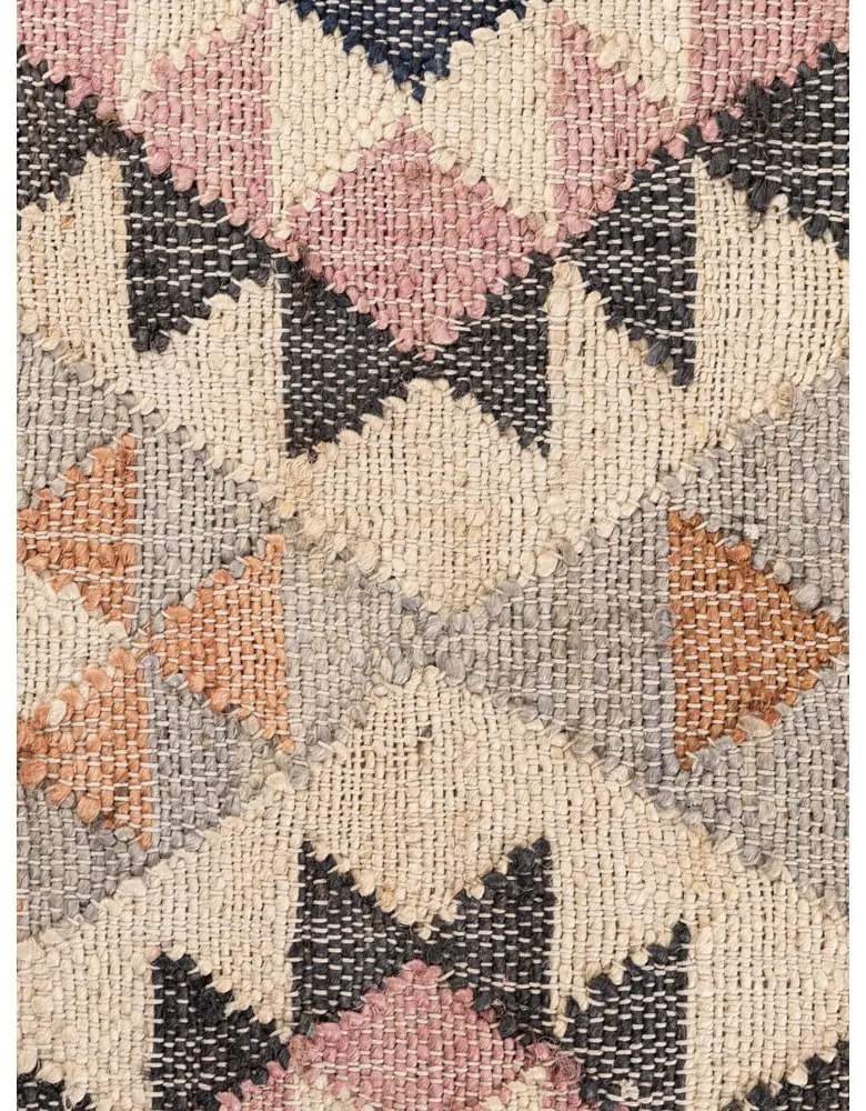 Сив ръчно изработен ютен килим 80x150 cm Roya Parsa – Elle Decoration