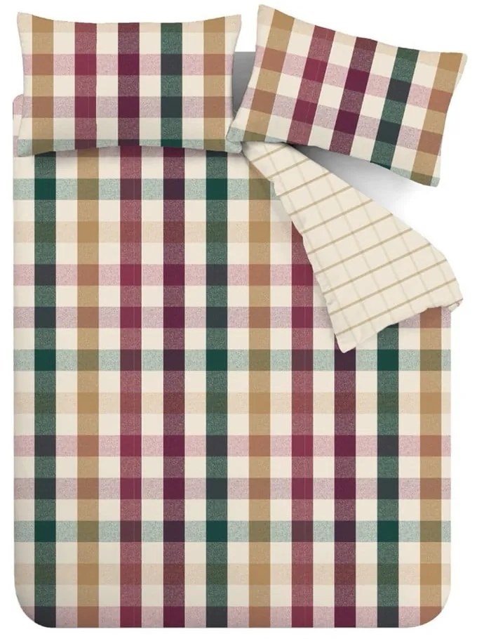 Единично спално бельо 135x200 cm Autumn Check – Catherine Lansfield