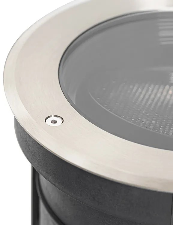 Комплект от 6 броя наземни прожектора стомана AR111 регулируеми IP65 - Delux Honey