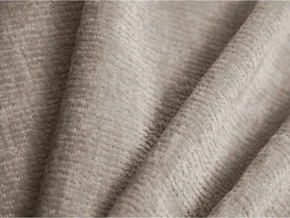 Светлокафяво единично легло 90x200 cm тапицирано с място за съхранение с включена подматрачна рамка Lupine – Micadoni