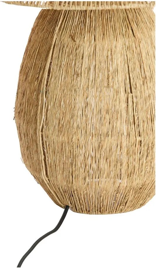 Настолна лампа в естествен цвят с абажур от юта (височина 55 cm) Maruva – Light & Living