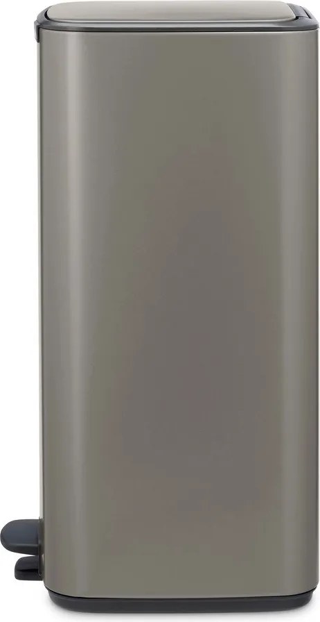 Сиво стоманено кошче за боклук с педал 30 l Bo – Brabantia