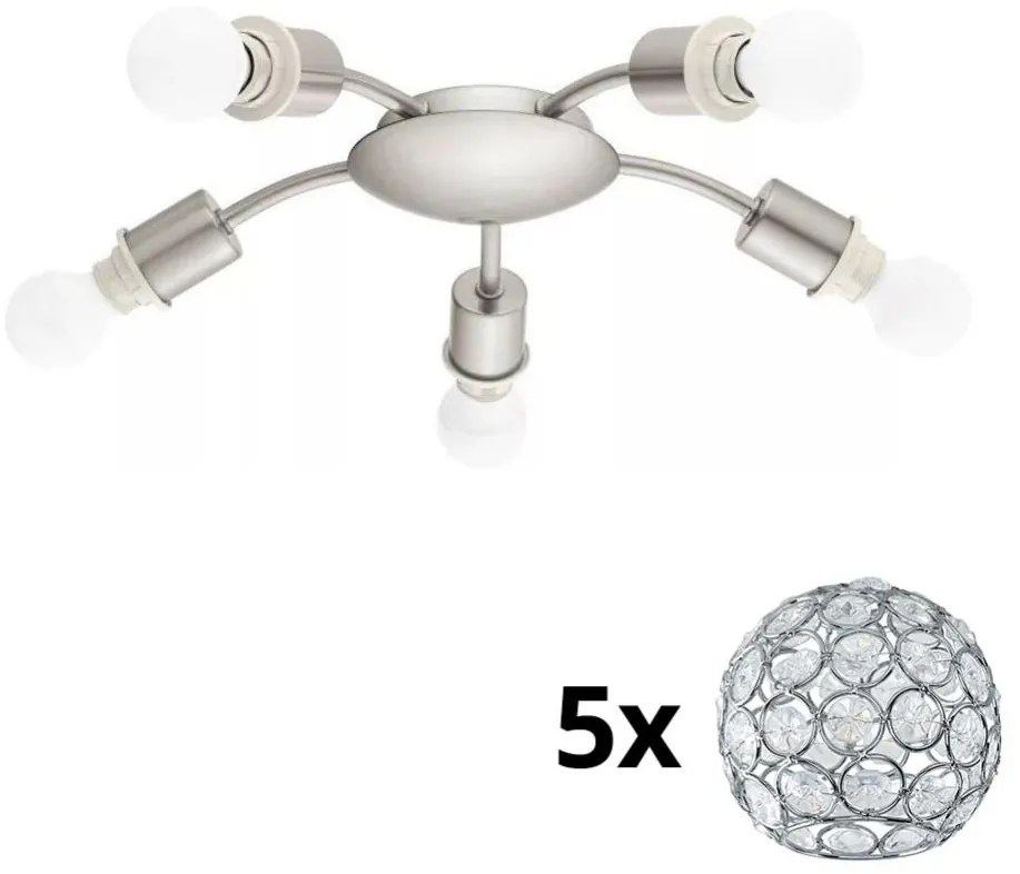 Eglo - LED таванно осветително MY CHOICE 5xE14/4W/230V хром