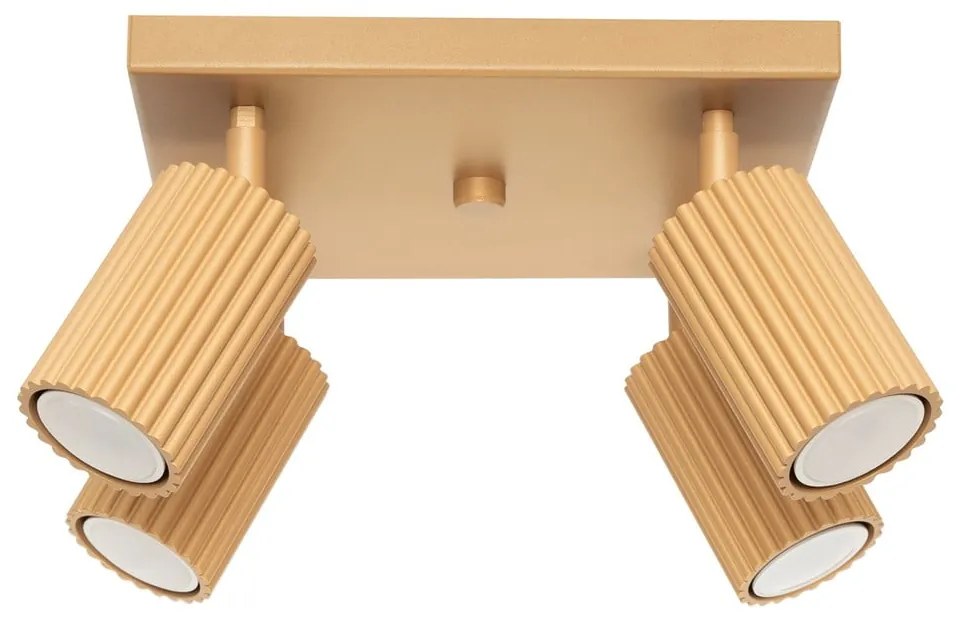 Прожектор в златист цвят 25x25 cm Gleam – Sollux