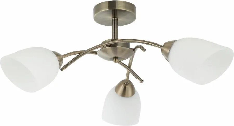 Полилей за повърхностен монтаж DONNA 3xE27/60W/230V патина