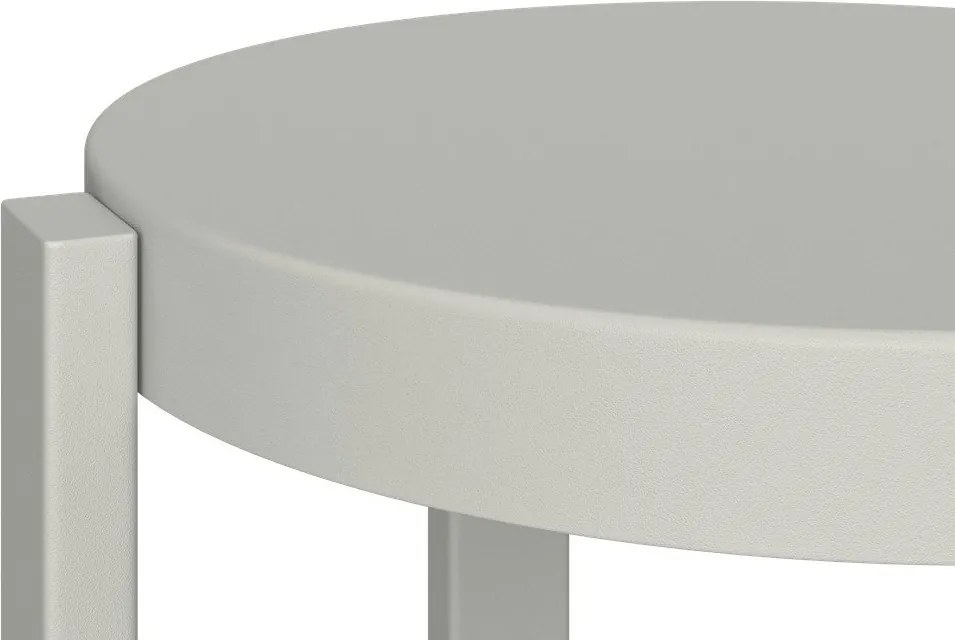 Светлосив стоманен бар стол (височина на седалката 65 cm) Doon – noo.ma