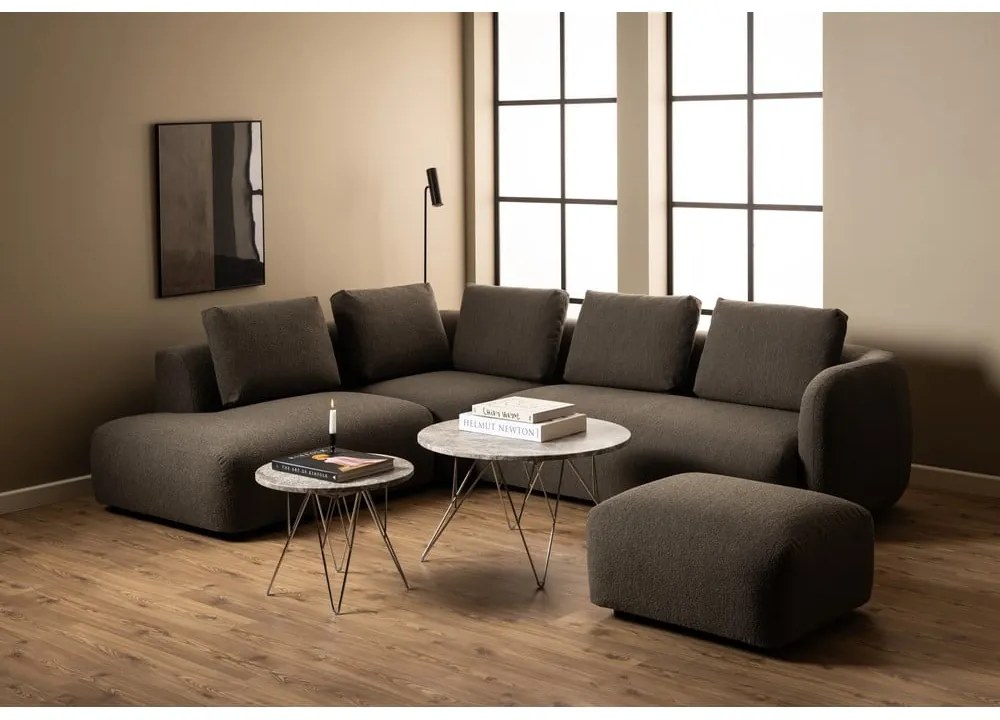 Мраморна кръгла странична масичка ø 55 cm Prunus – Actona