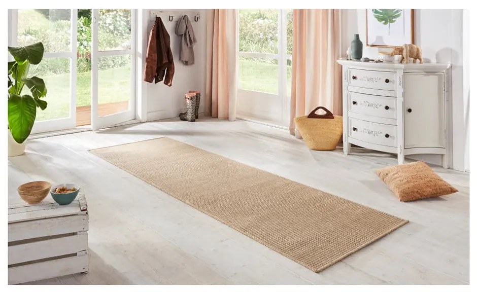 Бежова пътека за открито и закрито 80x250 cm Nature – Hanse Home