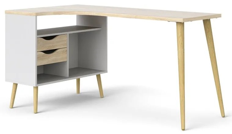 Работна маса от дъб 145x81 cm Oslo - Tvilum