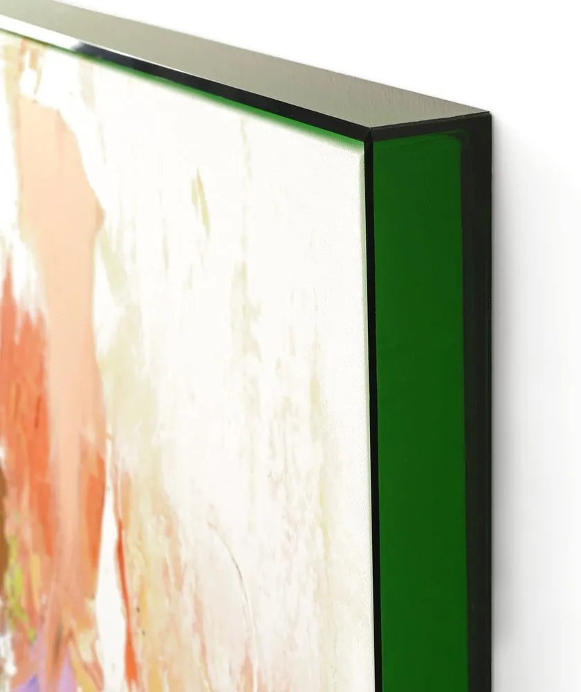 Картина с ръчно изрисувани елементи 102x102 cm Confidential Green – Malerifabrikken