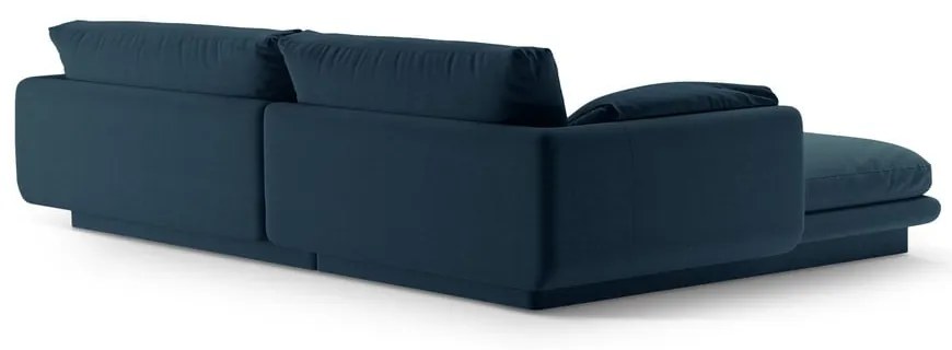 Тъмносин ъглов диван (десен ъгъл) Torino – Micadoni Home