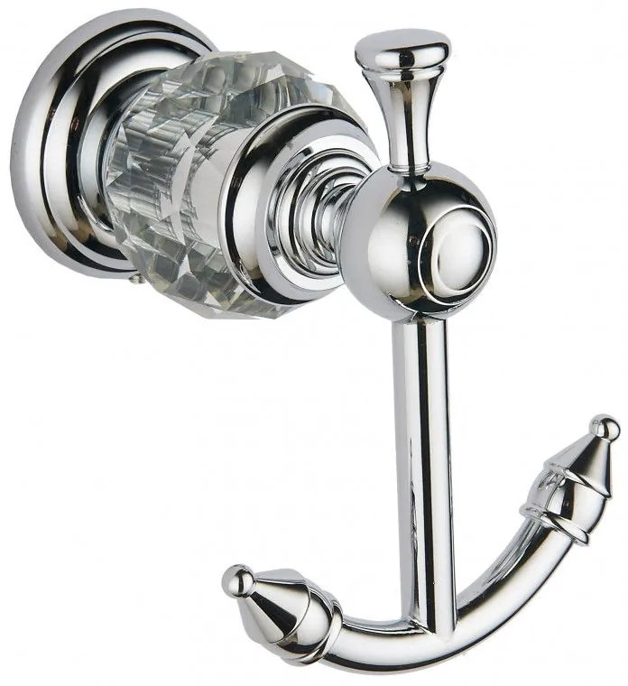 Mexen Estela двойна кука за кърпа, хром - 7011535-00