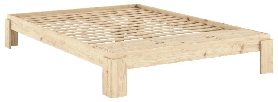 Двойно легло от масивен бор с включена подматрачна рамка в естествен цвят 160x200 cm Layers – Karup Design