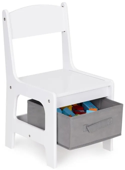 Детски комплект мебели дървена маса + 2 стола