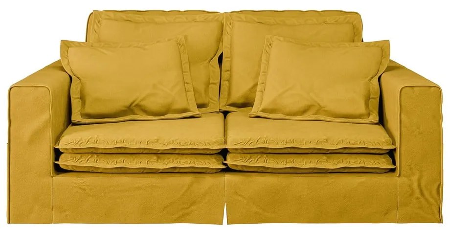 Жълт диван 196 cm Nora – Ropez