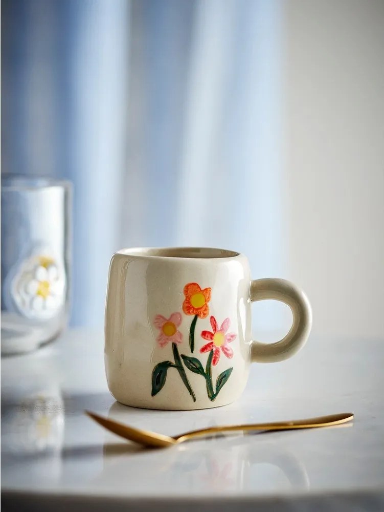 Кремава глинена детска чаша 110 ml Millie – Bloomingville Mini