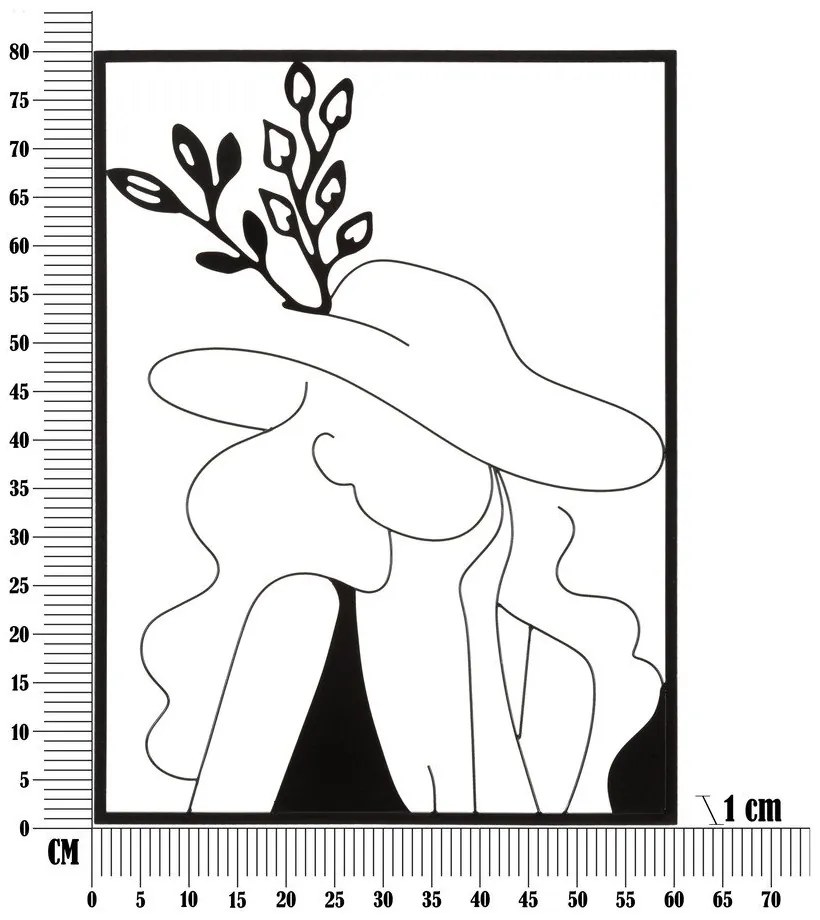 Метална декорация за стена 60x80 cm Elegant - Mauro Ferretti