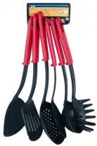 Комплект кухненски прибори с цветни дръжки - PVC 6бр. CN-(9933) - Horecano