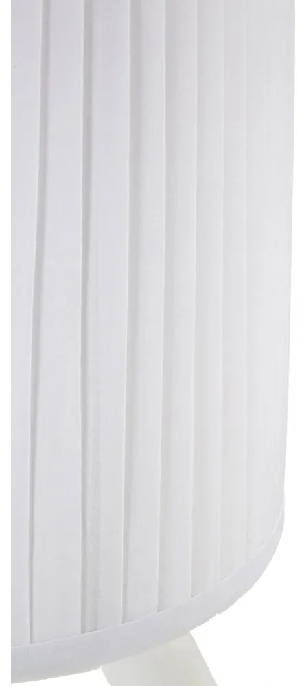 Бяла настолна лампа с текстилен абажур (височина 62,5 cm) Ballet – Mauro Ferretti