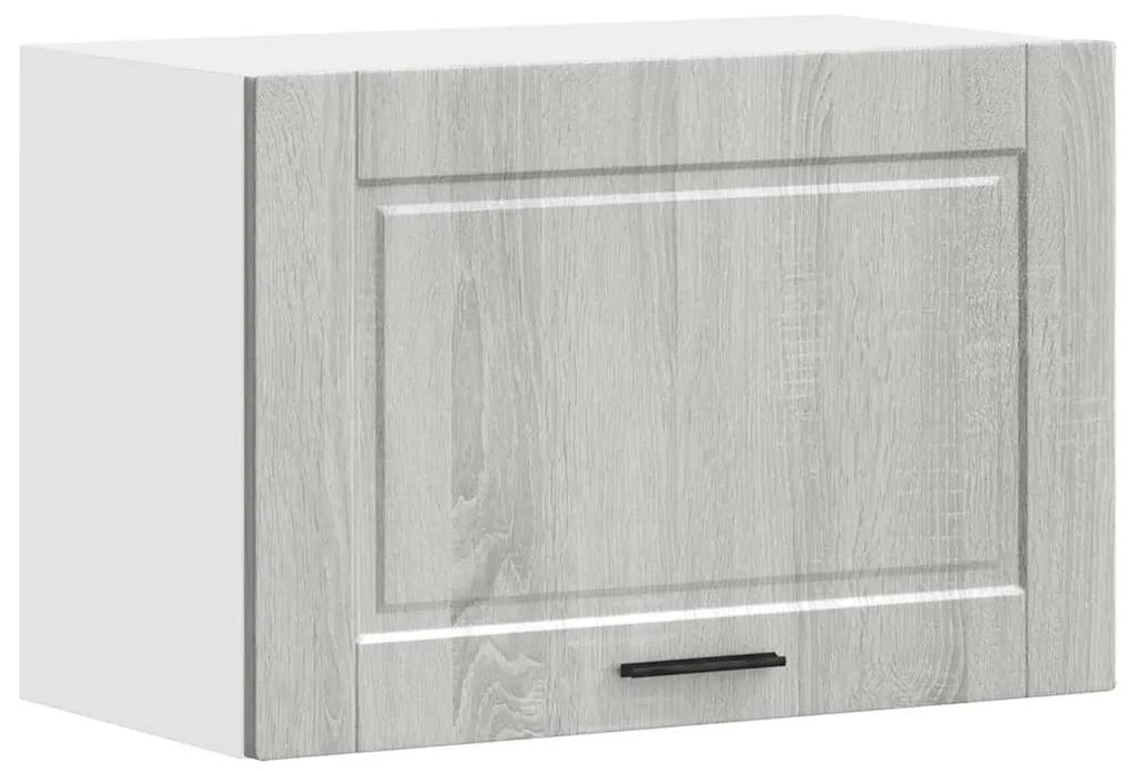 854083 vidaXL Кухненски стенен шкаф Porto, сив сонома, инженерно дърво