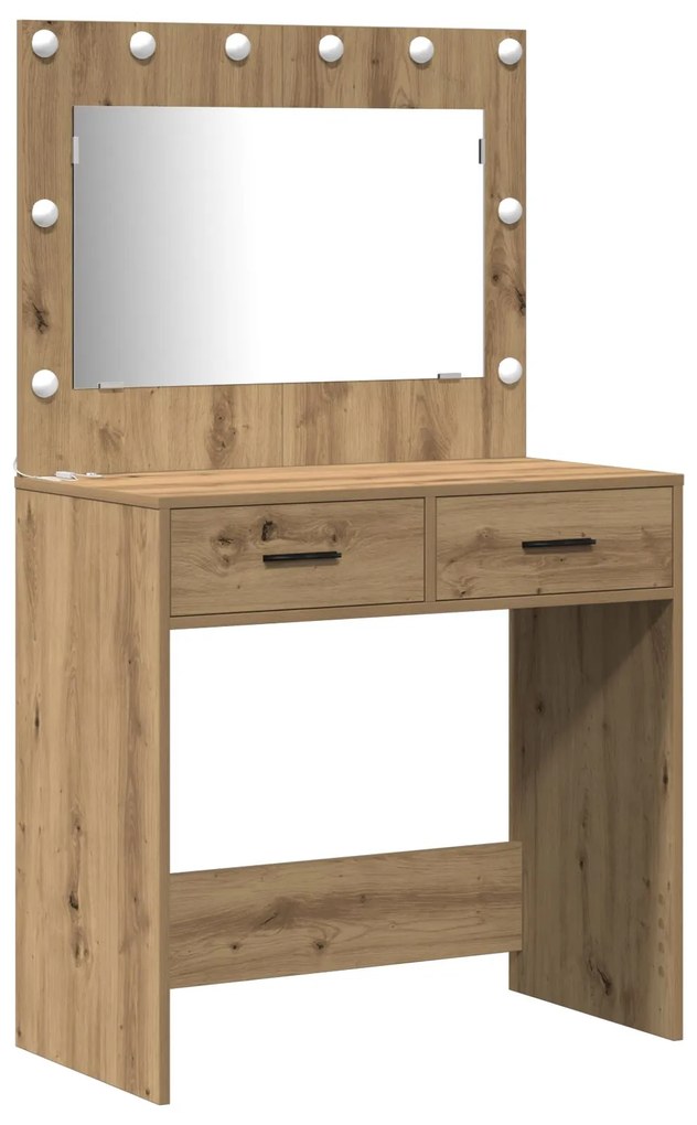 Sonata H 2 Часов комплект тоалетка с LED в Artisan Oak инжектирана дървесина
