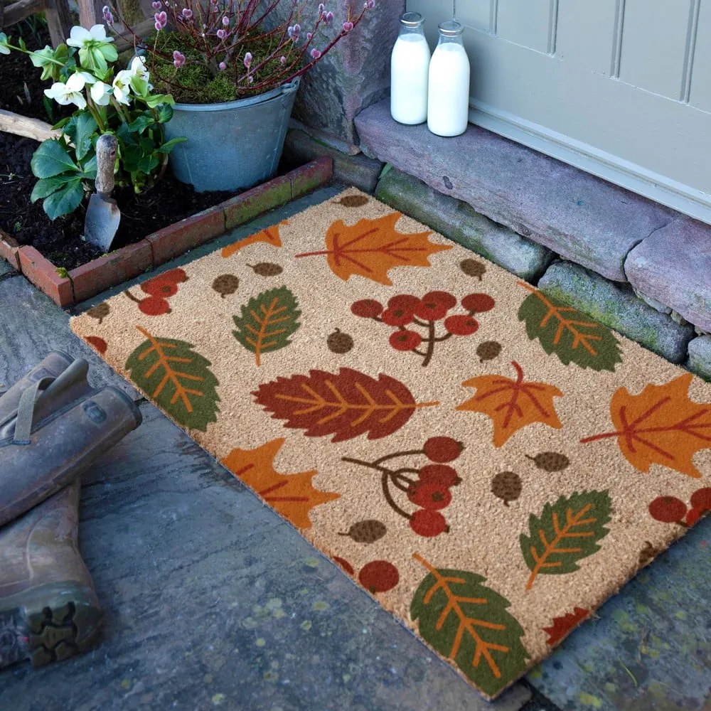 Изтривалка от кокосови влакна 60x90 cm Autumn Leaves – Artsy Doormats