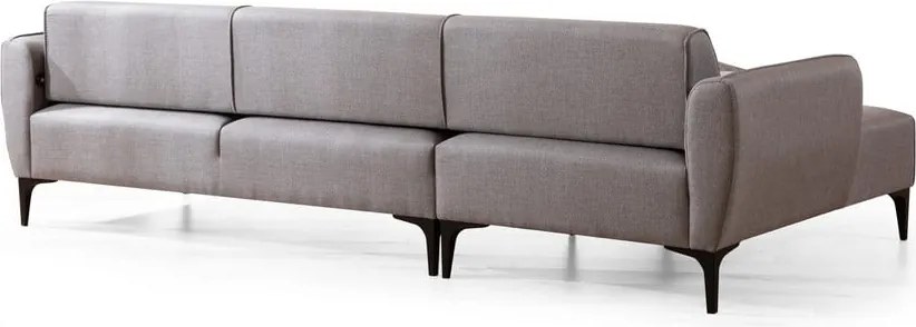 Светлосив ъглов диван , ляв ъгъл Belissimo – Balcab Home