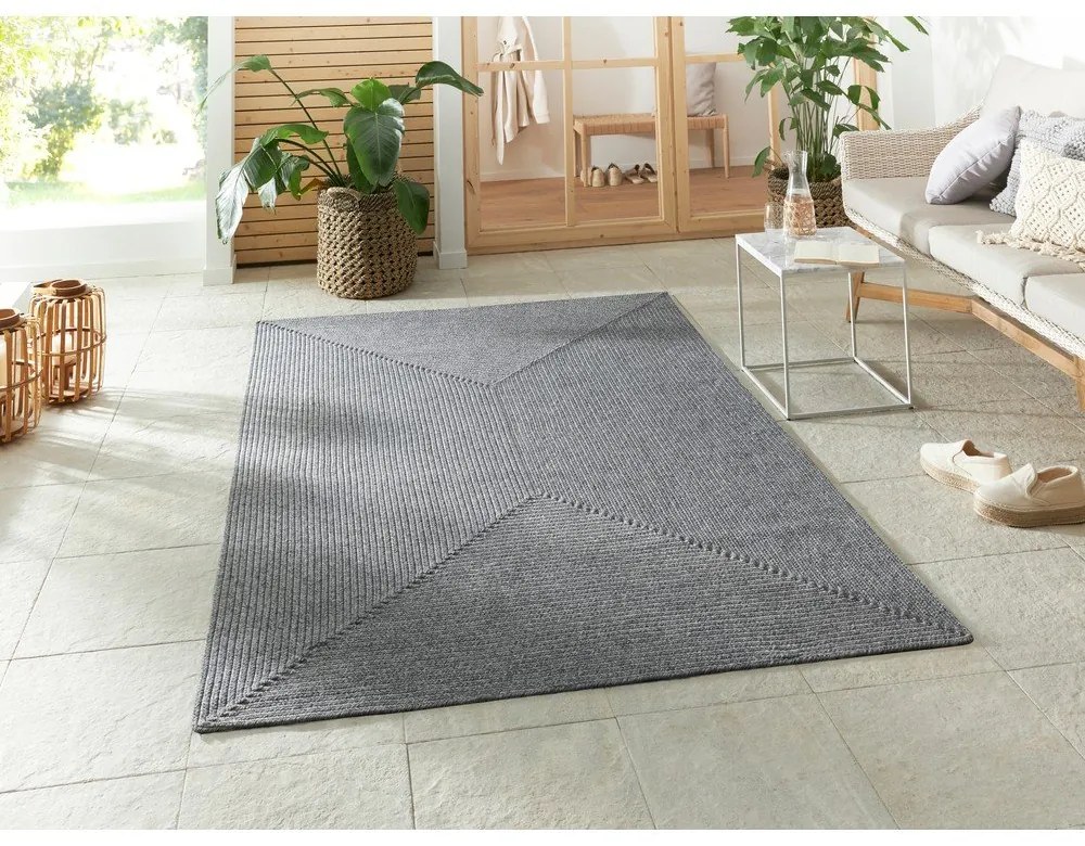 Сив външен килим 150x80 cm - NORTHRUGS