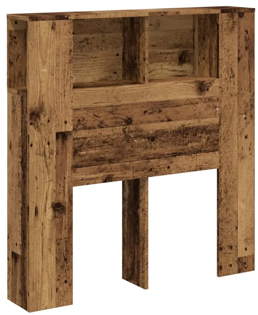 856876 vidaXL Табла за легло тип шкаф, 100x19x104,5 см, инженерно дърво